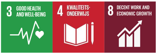 SDG - Goal 3, 4 en 8